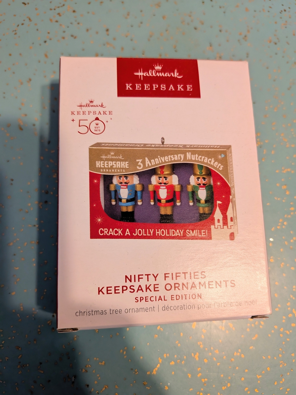 Hallmark Keepsake Nifty Fifties Nutcracker Ornament Set - Red/Blue/Green